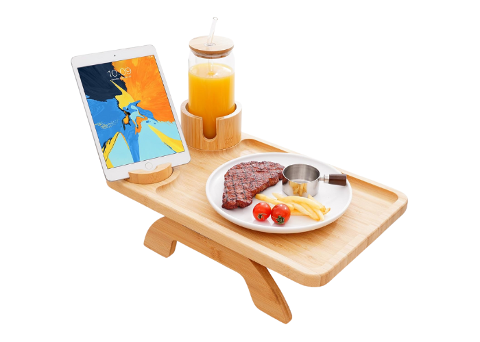 Bamboo Couch Arm Tray