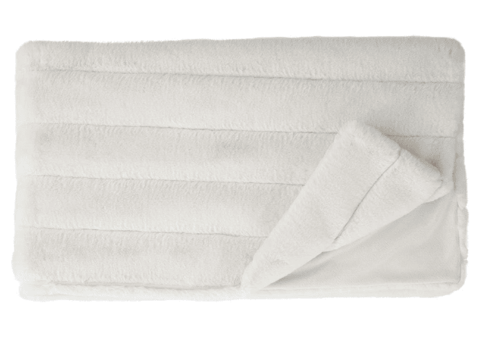 Ivory-Themed Faux Fur Throw Blanket -  14 year best anniversary gift for wife 