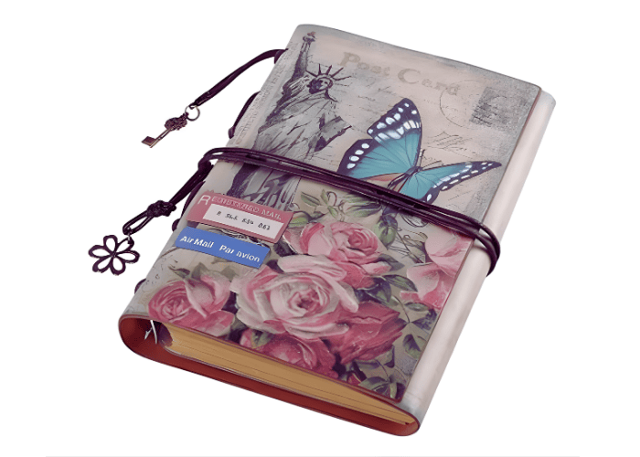 Leather Journal Notebook - 14-year anniversary gift for wife