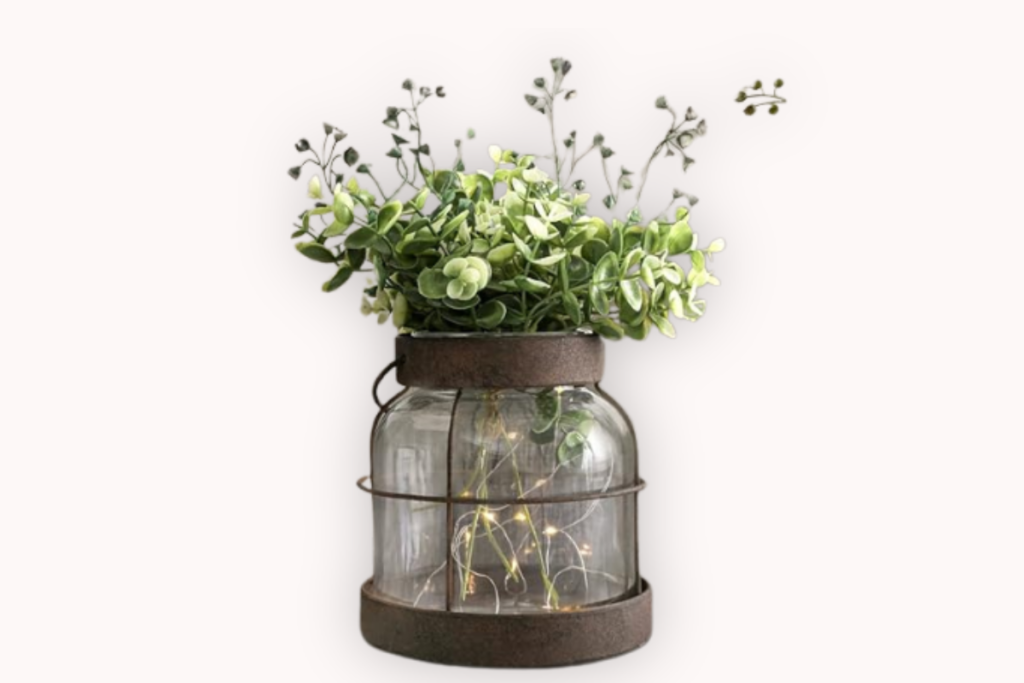 Rustic Lantern Decor with Plants Gifts Beginning with R -Rustic Lantern Decor with Plants