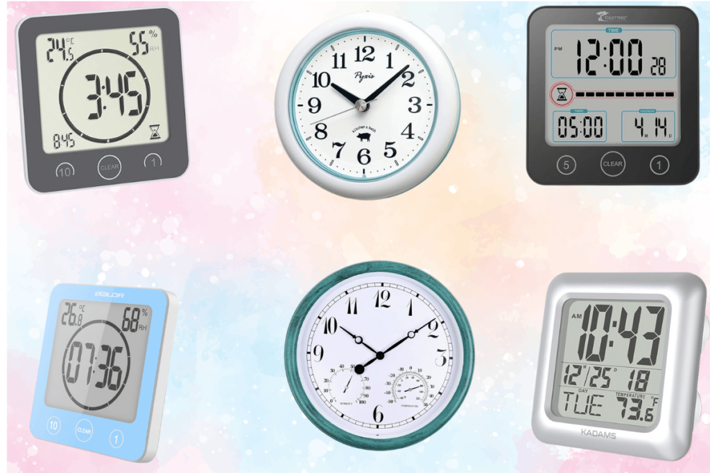 Best-rated waterproof clocks for bathroom