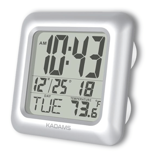 KADAMS Digital Waterproof Bathroom Clock
