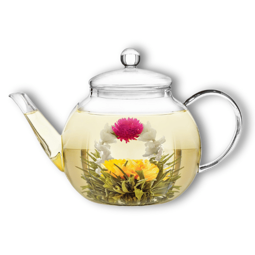 Teabloom Stovetop & Microwave Safe Glass Teapot