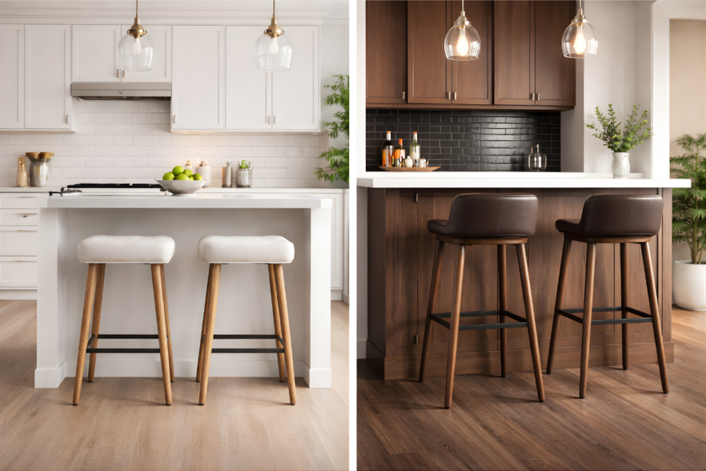 how tall should bar stools be for 36 inch and 42 inch counters