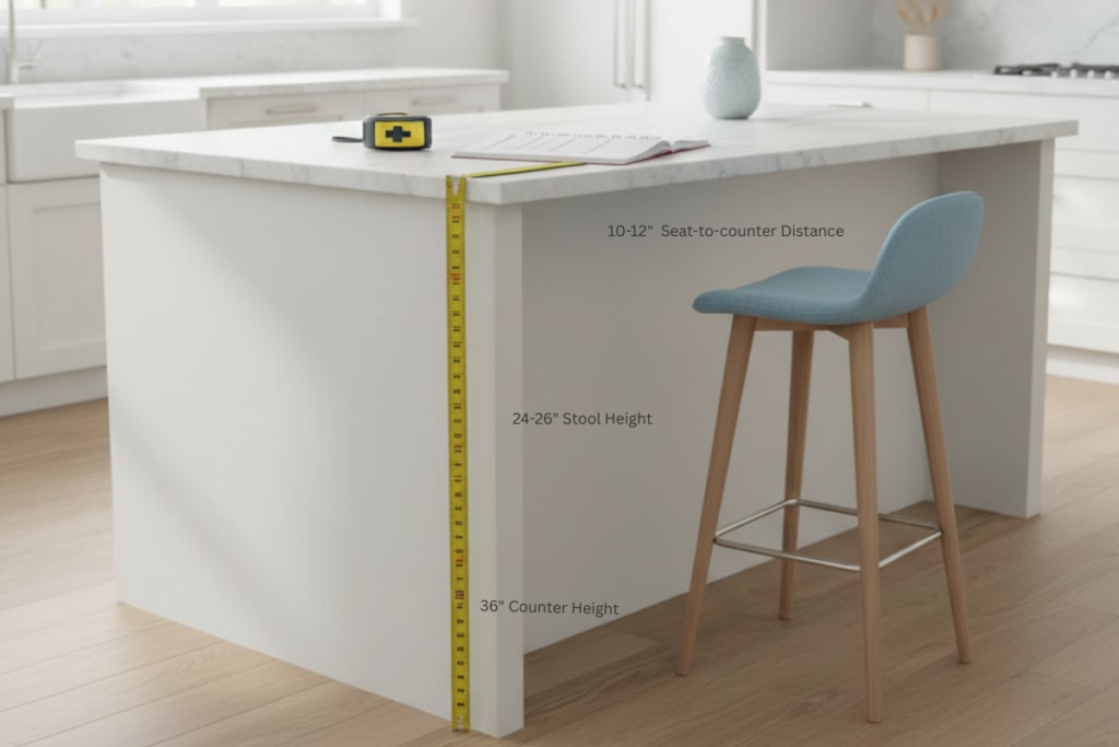 How to measure for bar stools