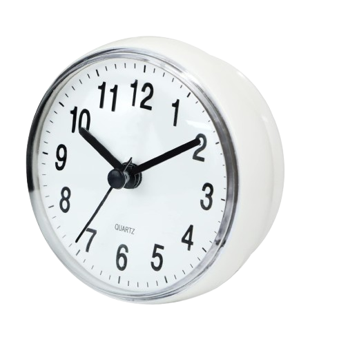 Betus waterproof shower clock budget analog bathroom wall clock with large suction cup