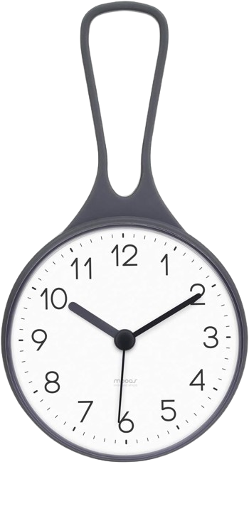 mooas Loop waterproof shower clock modern design for shower booth bathroom contemporary style